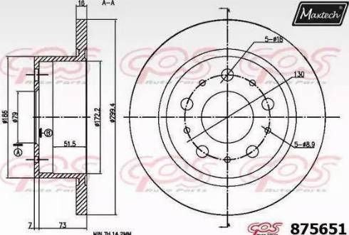 Maxtech 875651.0000 - Discofreno autozon.pro