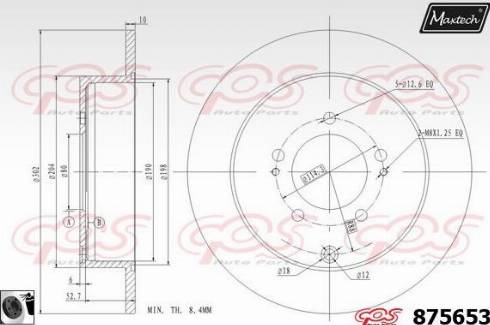 Maxtech 875653.0060 - Discofreno autozon.pro