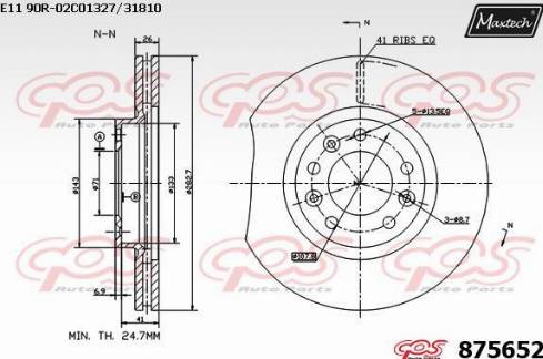 Maxtech 875652.0000 - Discofreno autozon.pro