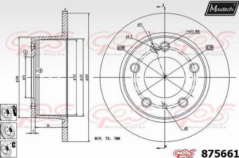 Maxtech 875661.6980 - Discofreno autozon.pro