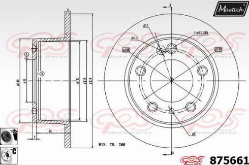 Maxtech 875661.6060 - Discofreno autozon.pro