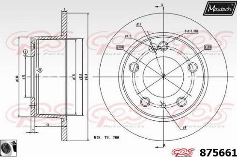 Maxtech 875661.0060 - Discofreno autozon.pro