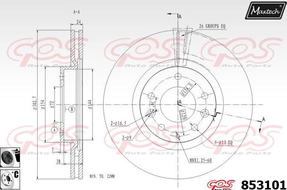 Maxtech 875661 - Discofreno autozon.pro