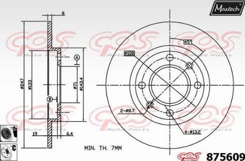 Maxtech 875609.6060 - Discofreno autozon.pro