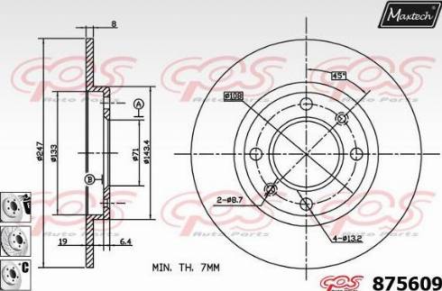 Maxtech 875609.6880 - Discofreno autozon.pro