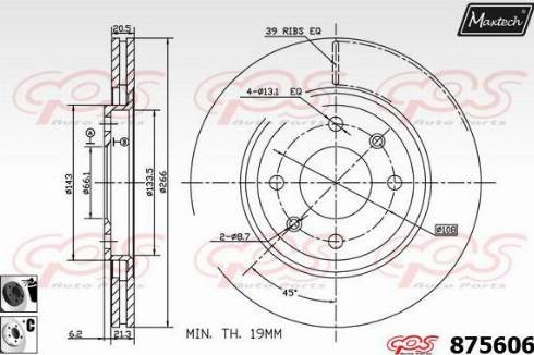 Maxtech 875606.6060 - Discofreno autozon.pro