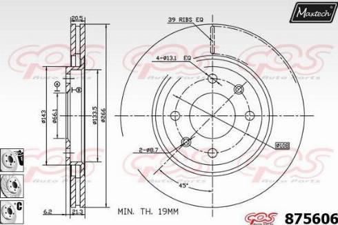 Maxtech 875606.6880 - Discofreno autozon.pro