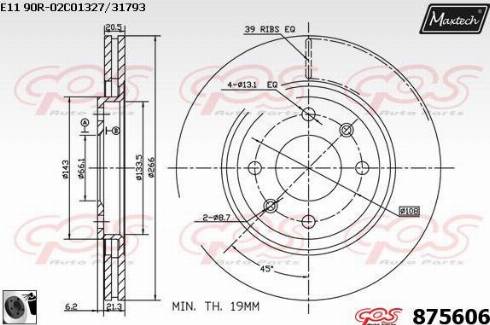 Maxtech 875606.0060 - Discofreno autozon.pro