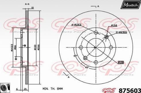 Maxtech 875603.0060 - Discofreno autozon.pro