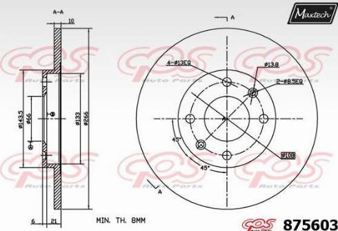 Maxtech 875603.0000 - Discofreno autozon.pro