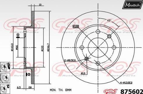 Maxtech 875602.6880 - Discofreno autozon.pro