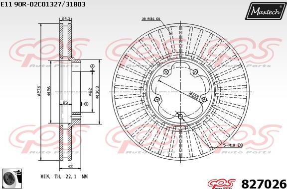 Maxtech 875619 - Discofreno autozon.pro