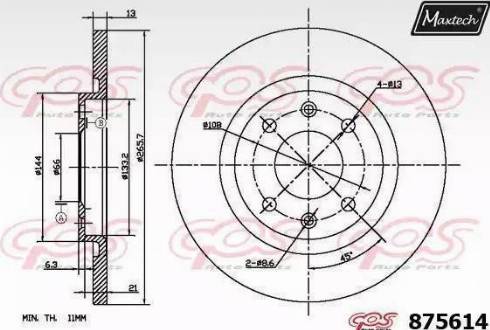 Maxtech 875614.0000 - Discofreno autozon.pro