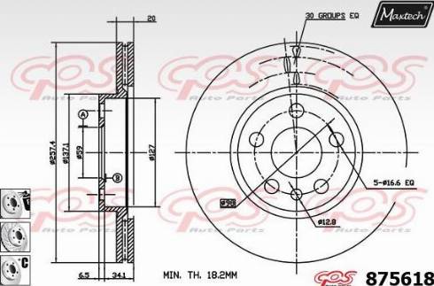 Maxtech 875618.6880 - Discofreno autozon.pro