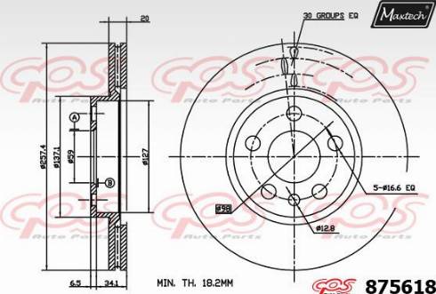 Maxtech 875618.0000 - Discofreno autozon.pro