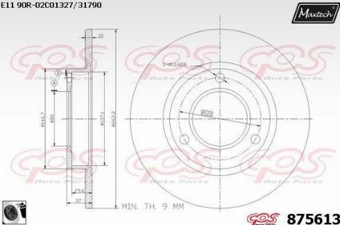 Maxtech 875613.0060 - Discofreno autozon.pro