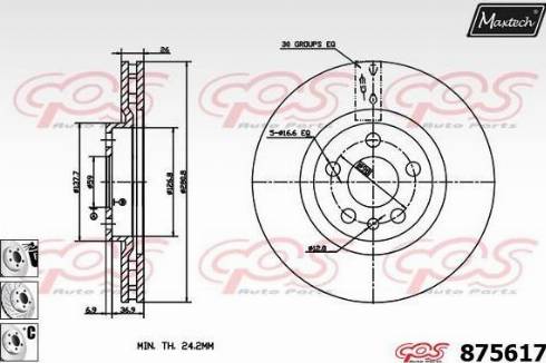 Maxtech 875617.6880 - Discofreno autozon.pro