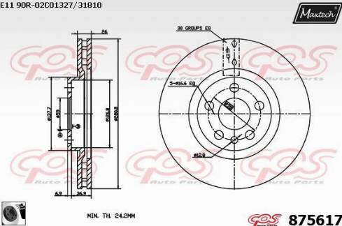 Maxtech 875617.0060 - Discofreno autozon.pro