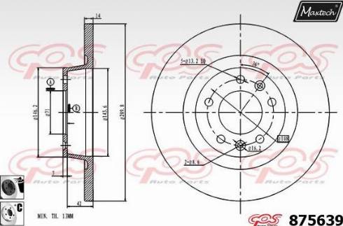 Maxtech 875639.6060 - Discofreno autozon.pro