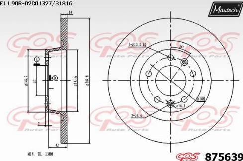 Maxtech 875639.0000 - Discofreno autozon.pro