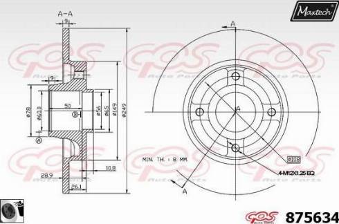 Maxtech 875634.0065 - Discofreno autozon.pro