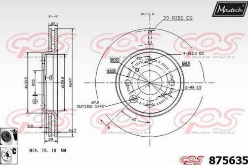 Maxtech 875635.6060 - Discofreno autozon.pro