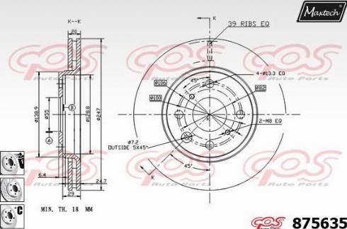 Maxtech 875635.6880 - Discofreno autozon.pro