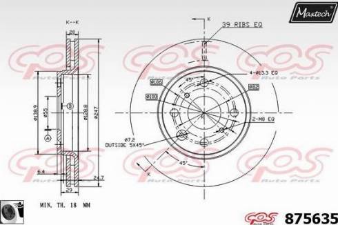 Maxtech 875635.0060 - Discofreno autozon.pro