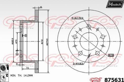 Maxtech 875631.6060 - Discofreno autozon.pro