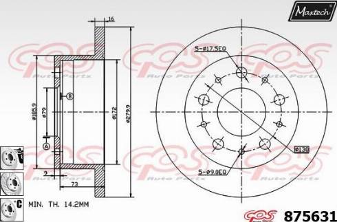 Maxtech 875631.6880 - Discofreno autozon.pro