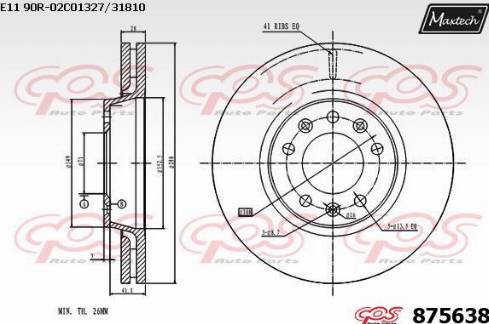 Maxtech 875638.0000 - Discofreno autozon.pro