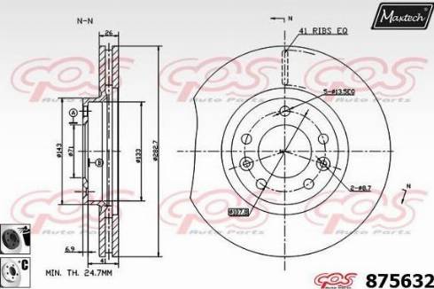 Maxtech 875632.6060 - Discofreno autozon.pro