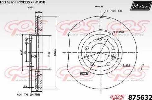 Maxtech 875632.0000 - Discofreno autozon.pro