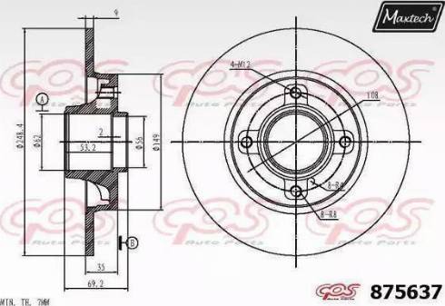 Maxtech 875637.0005 - Discofreno autozon.pro