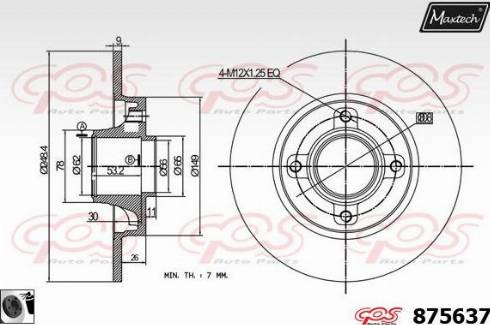 Maxtech 875637.0065 - Discofreno autozon.pro