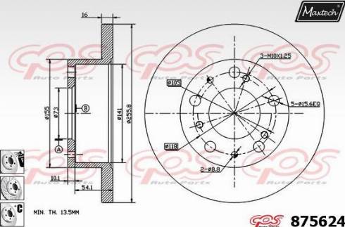 Maxtech 875624.6880 - Discofreno autozon.pro