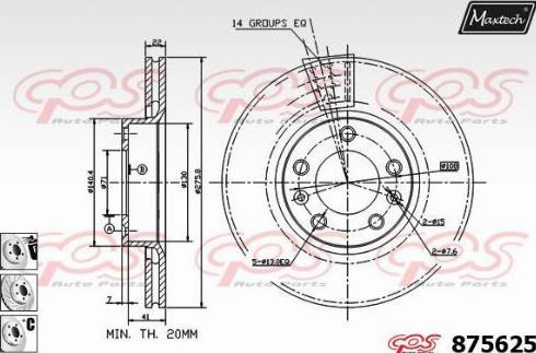 Maxtech 875625.6980 - Discofreno autozon.pro