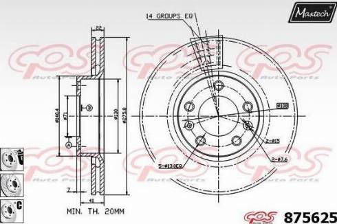 Maxtech 875625.6880 - Discofreno autozon.pro