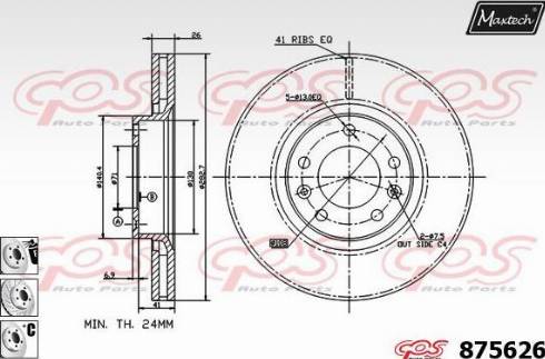 Maxtech 875626.6880 - Discofreno autozon.pro