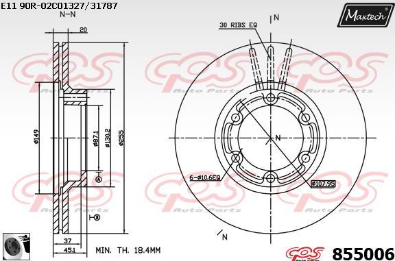 Maxtech 875626 - Discofreno autozon.pro