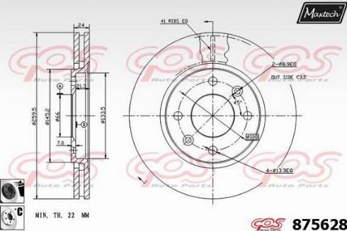 Maxtech 875628.6060 - Discofreno autozon.pro