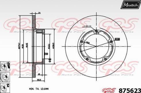 Maxtech 875623.6980 - Discofreno autozon.pro