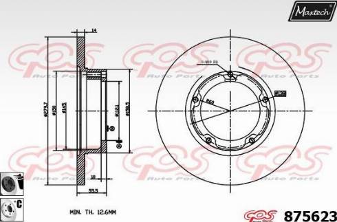 Maxtech 875623.6060 - Discofreno autozon.pro