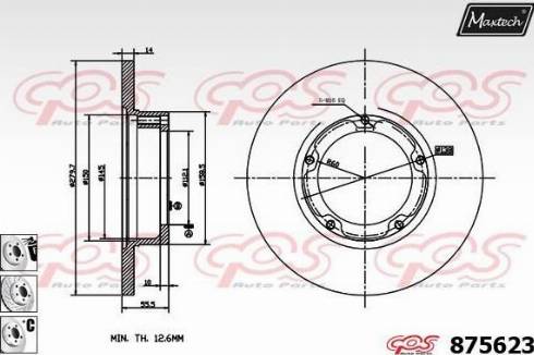 Maxtech 875623.6880 - Discofreno autozon.pro