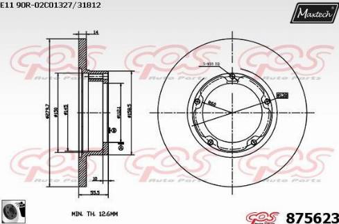 Maxtech 875623.0060 - Discofreno autozon.pro