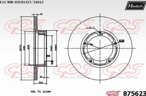 Maxtech 875623.0000 - Discofreno autozon.pro