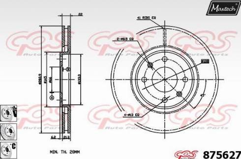 Maxtech 875627.6880 - Discofreno autozon.pro