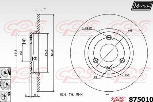 Maxtech 875010.6980 - Discofreno autozon.pro