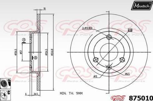 Maxtech 875010.6060 - Discofreno autozon.pro