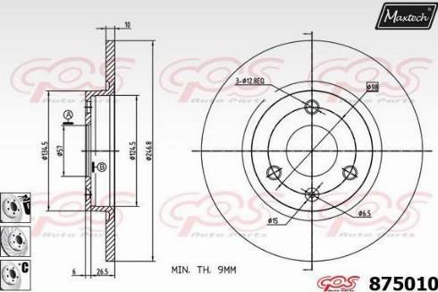 Maxtech 875010.6880 - Discofreno autozon.pro